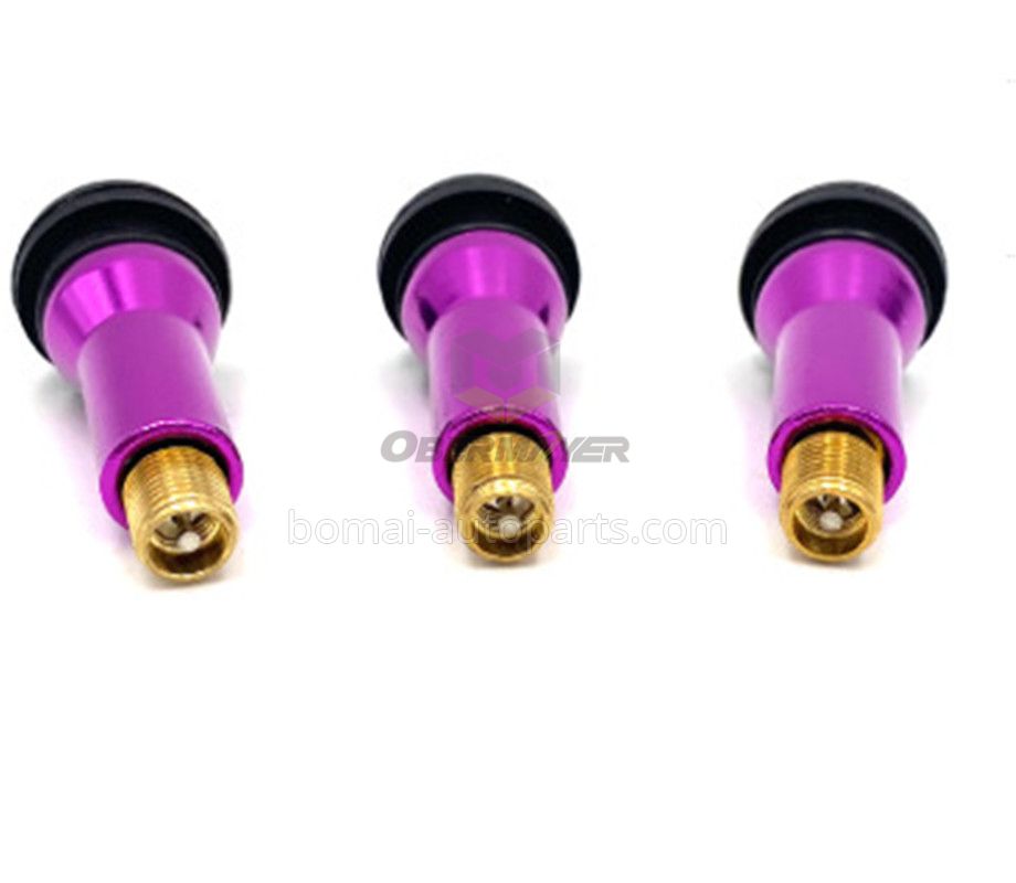 Rubber TR413AC tire valve in purple