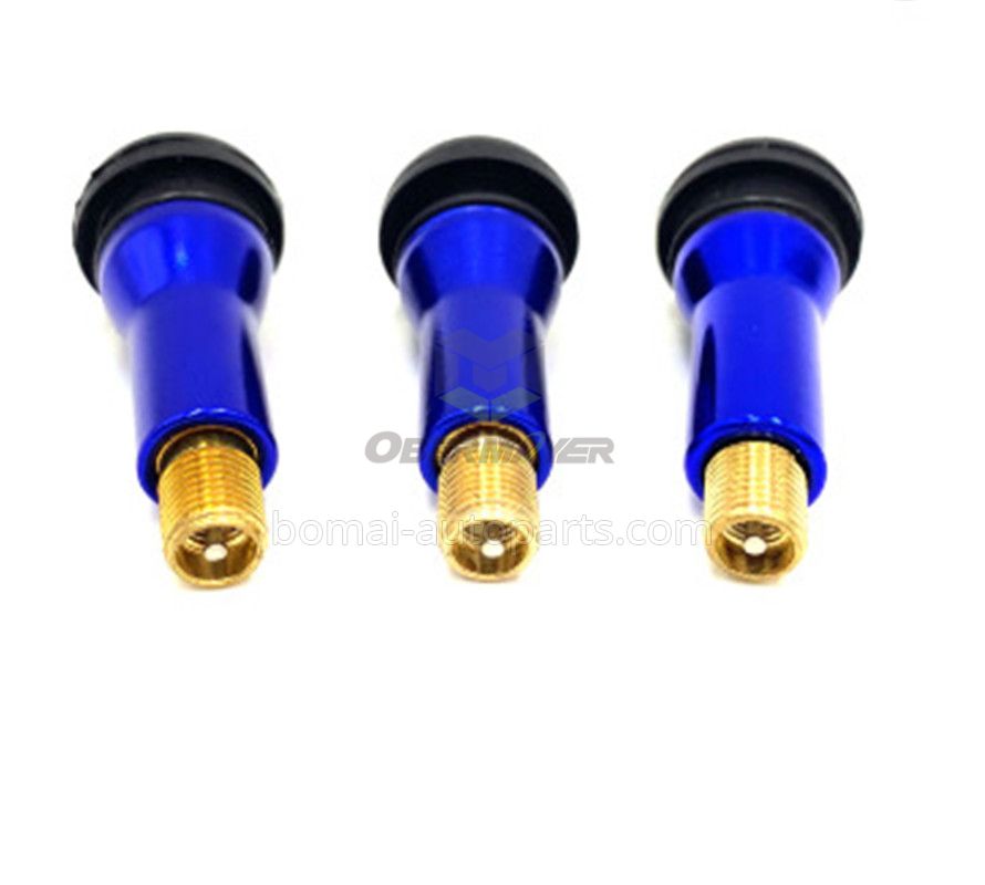 Rubber TR414AC tire valve in blue