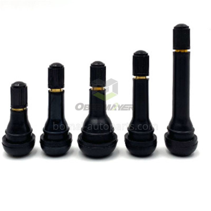 Rubber TR412 tire valve for brass stem