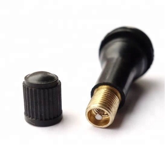 Rubber TR413 tire valve for brass stem