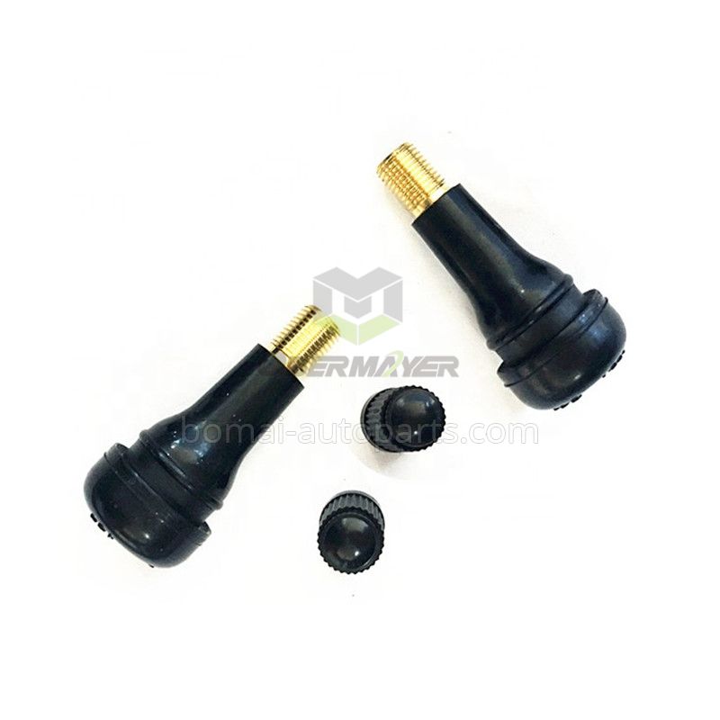 Rubber TR413 tire valve for brass stem