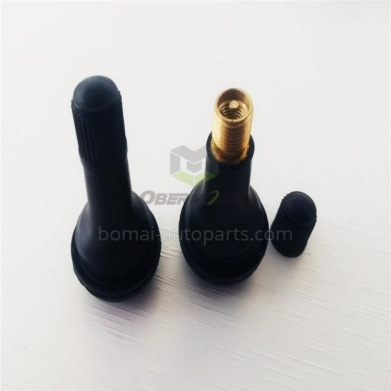 Rubber TR413 tire valve for brass stem