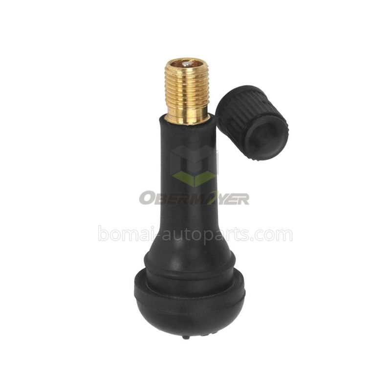 Tubeless Rubber Tire Valve For Zinc Alloy Stem TR414