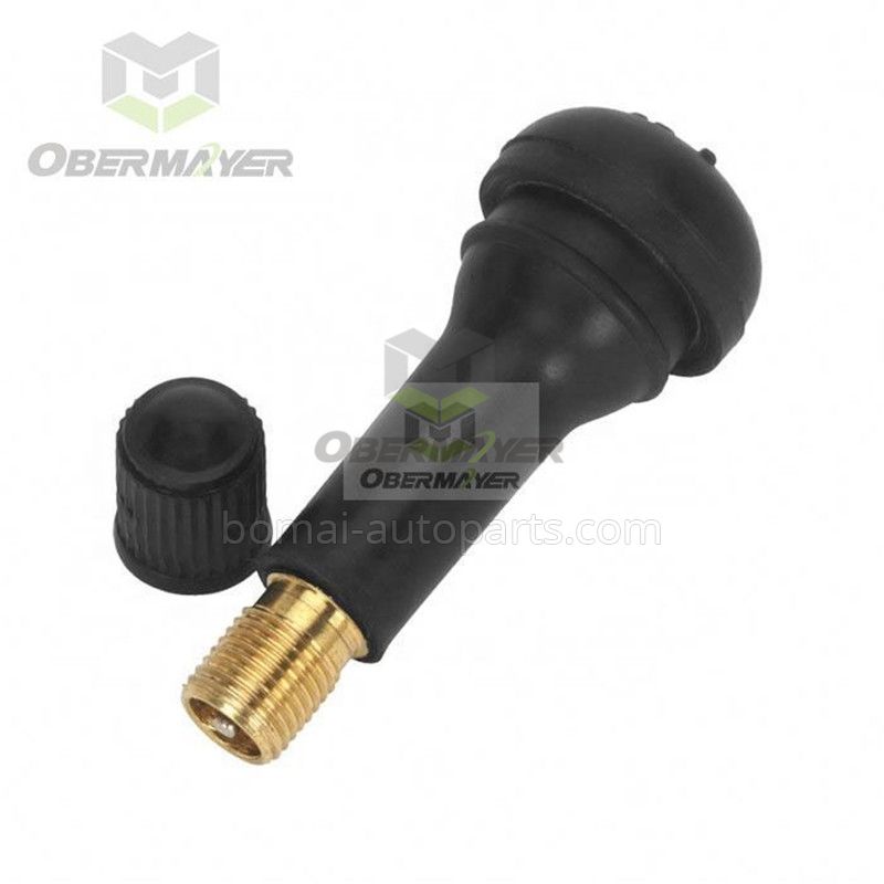 Tubeless Rubber Tire Valve For Copper Stem TR414