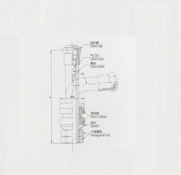 Tubeless PVR70C Tire Valve