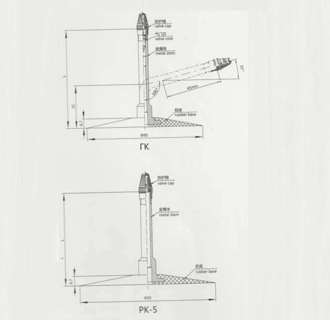 PK-5-115 tire valve