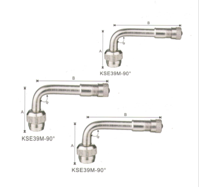 KSE39M-135° Extension tire valve