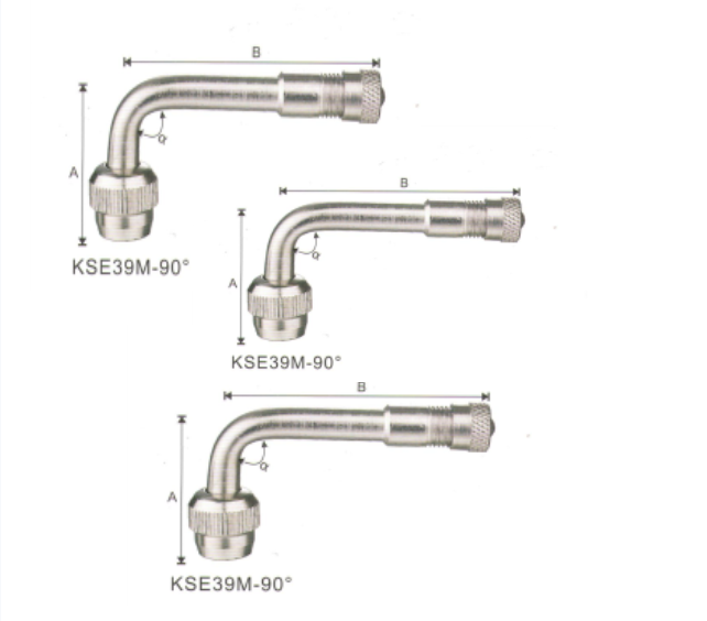 KSE39M-135° Extension tire valve