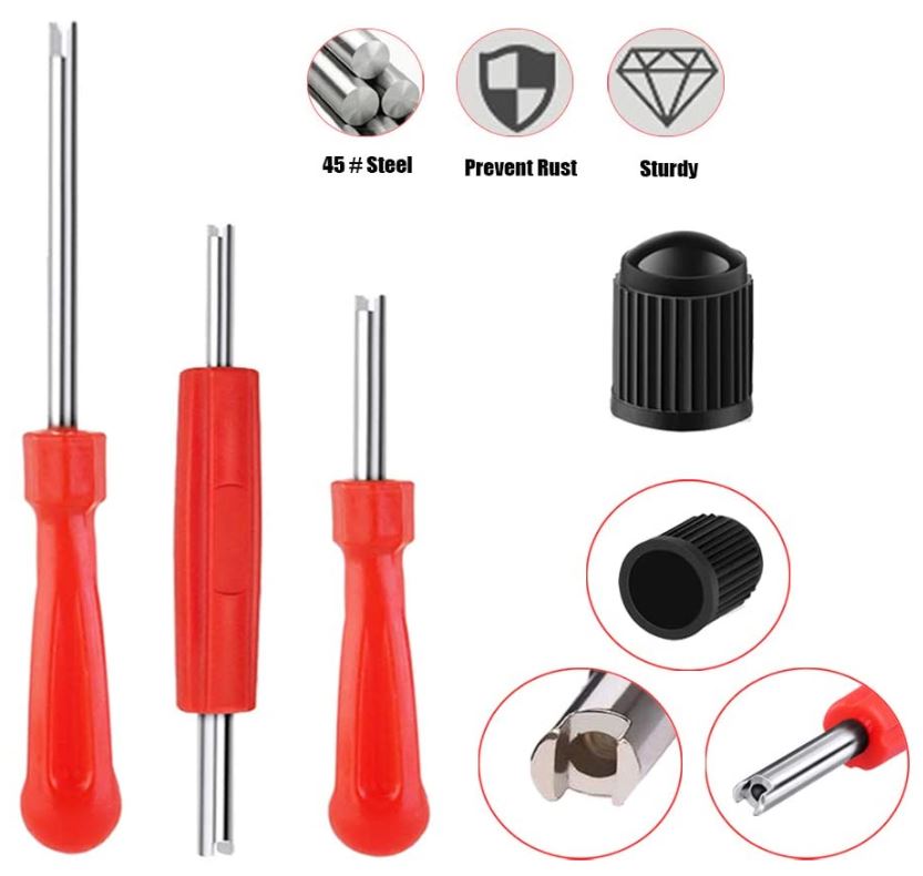 The components and installation of the inner tube valve