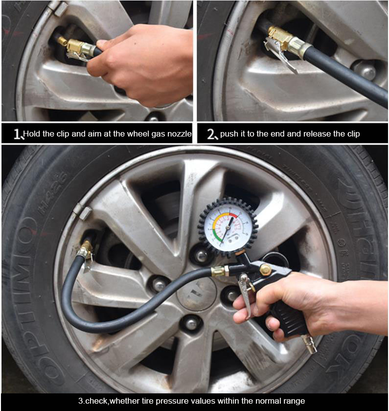 Tire pressure measurement steps Tire pressure measurement steps