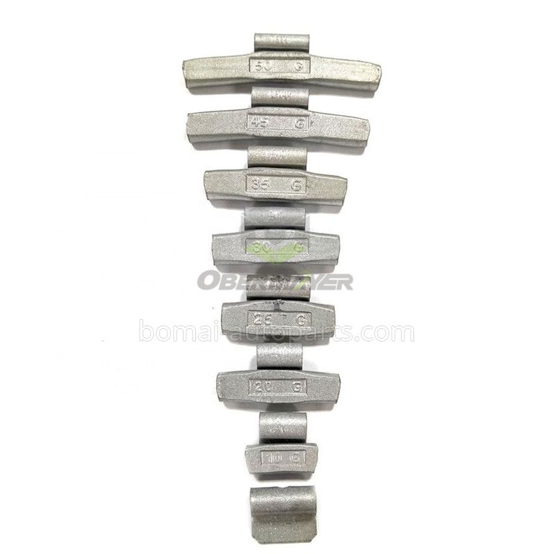 Fe/ Steel clip-on 5g-60g wheel weight for steel wheel