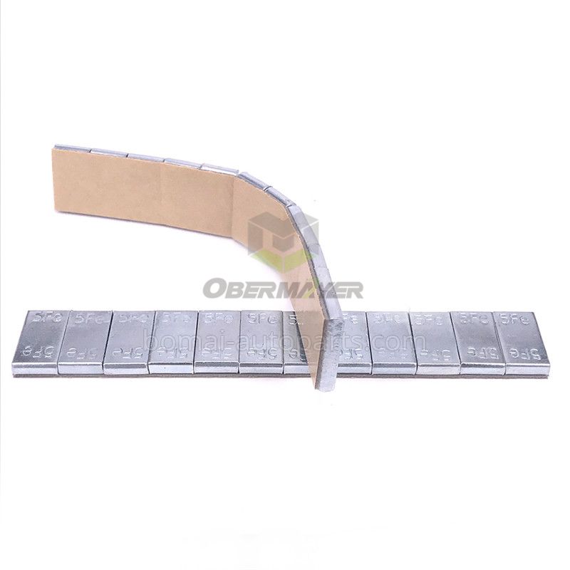 Zinc plated Fe/ Steel adhesive 5g*12 wheel weight right angle