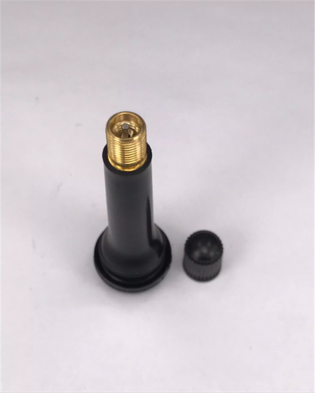 Rubber TR418 tire valve with brass stem